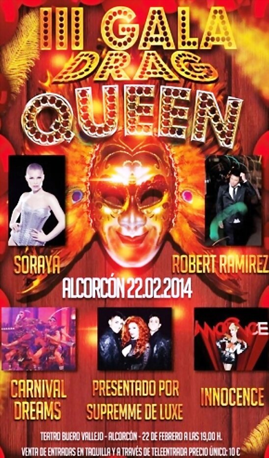 HOY SÁBADO 22-2-2014, SORAYA ACTUARA EN ALCORCON