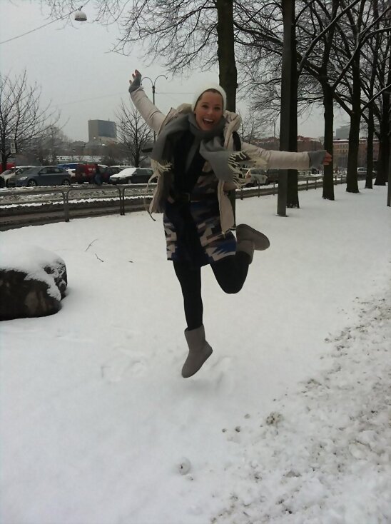 [HOY MIERCOLES 15-2-2012, SORAYA EN LA NIEVE]
