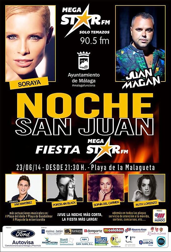 HOY LUNES 23-6-2014, CONCIERTO DE SORY EN MALAGA