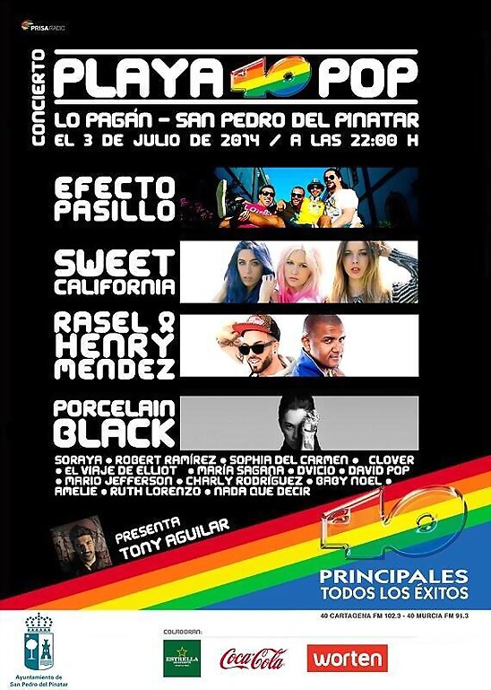 HOY JUEVES 3-7-2014, CONCIERTO 40 PRINCIPALES