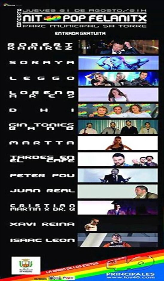 HOY JUEVES 21-8-2014,SORY EN CONCIERTO EN FELANITX
