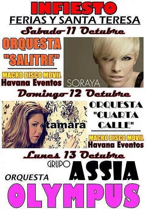 HOY SÁBADO 11-10-2014, CONCIERTO DE SORY EN PILOÑA