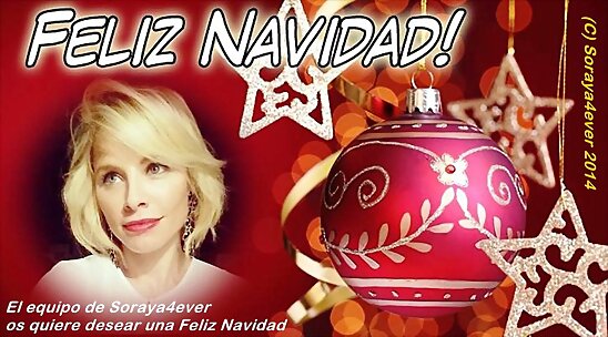 El equipo de Soraya4ever os desea   FELIZ NAVIDAD