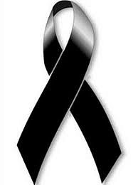 De luto.