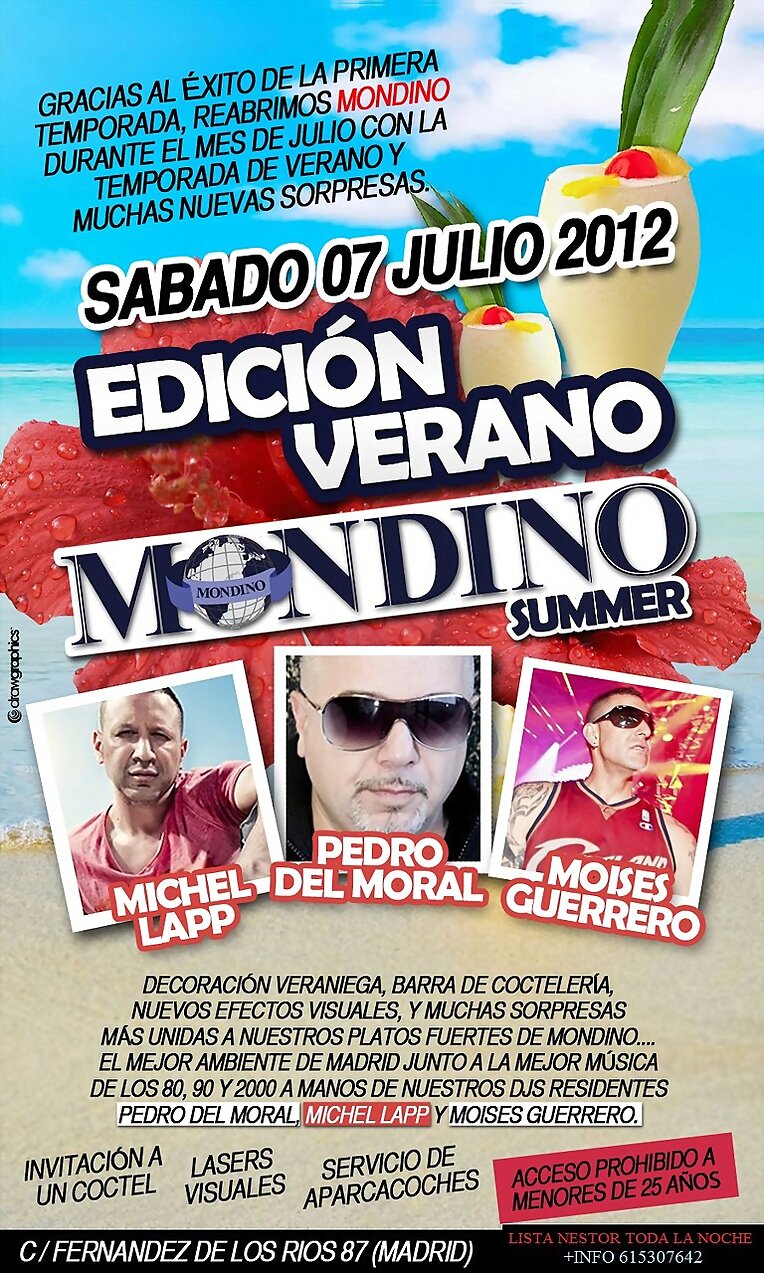 Mondino Summer Edición Verano 07-07-12 Lista Nesto