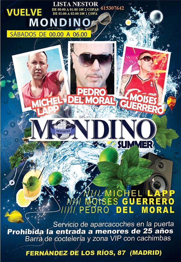Mondino Summer 08-09-12 Lista Abierta Nestor hasta