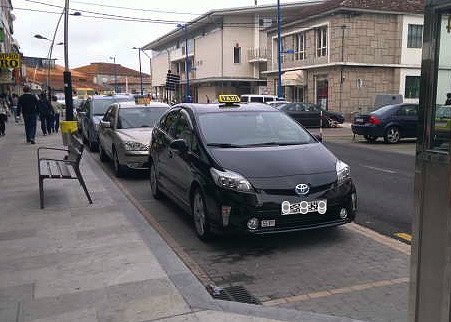 Mi prius ejerciendo de taxi