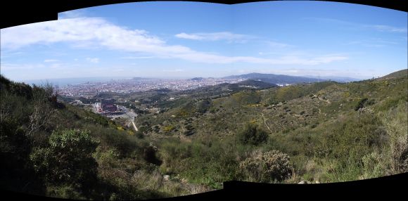 panoramica de Badalona, Barcelona y Sta Coloma