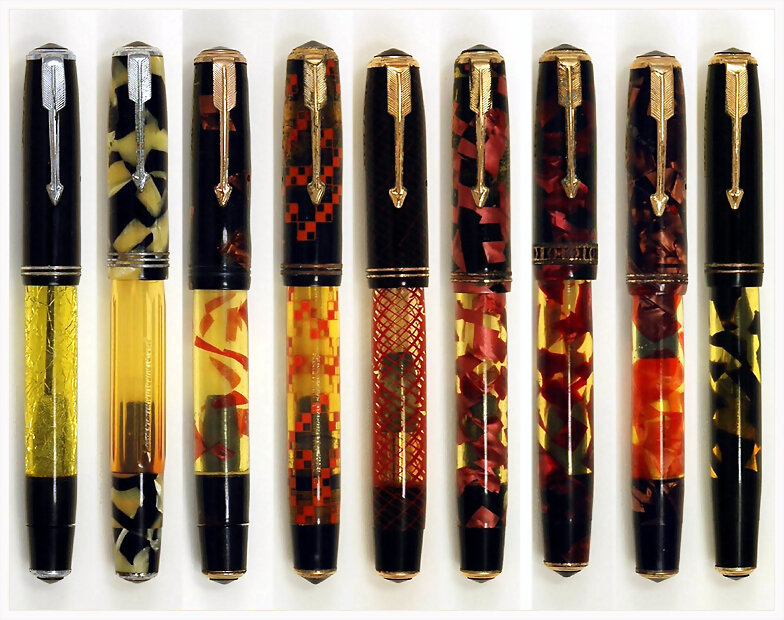 Parker Vacumatics prototypes transparent opened