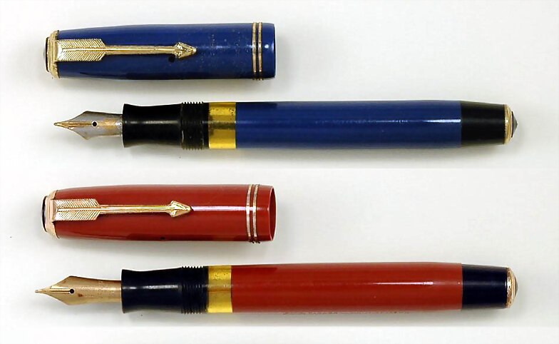 Parker Vacumatics prototypes solid colors opened