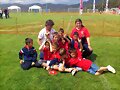 Con mis enanos en el torneo de Tossa