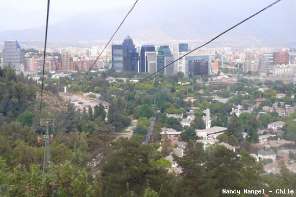Santiago desde el Teleferico (Chile)