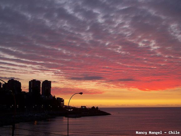 Atardecer Club de Yates - Recreo    (Chile)