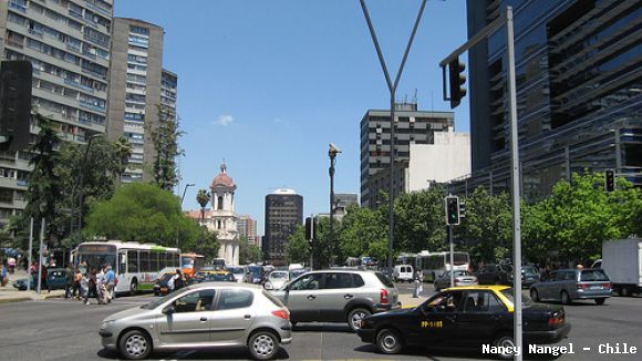 Calle Providencia en Santiago (Chile)