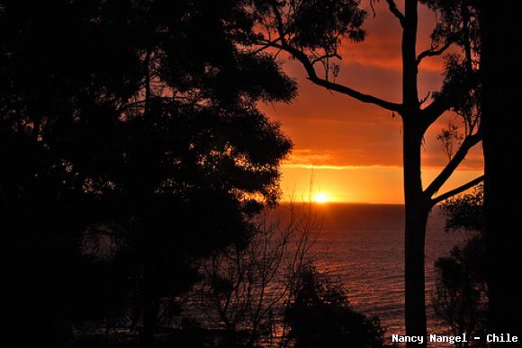 Atardecer en Lota   (Chile)