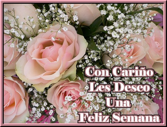 ***Con Cariño Feliz Semana mis Corazones Amig@s***