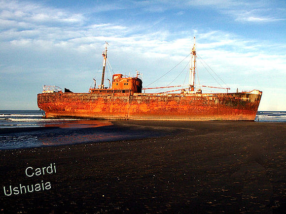 Desdémona encallado, Tierra del Fuego, Patagonia