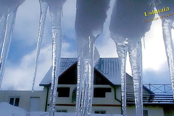 Estalactita en Ushuaia, Tierra del Fuego