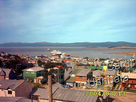 Desde el patio de cas, Ushuaia, Tierra del Fuego