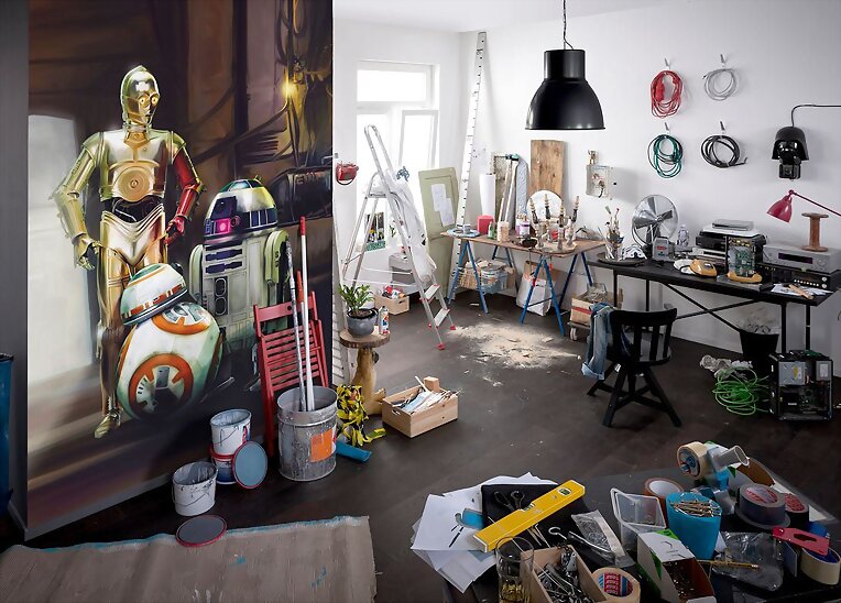 Fotomural Star Wars Three Droids