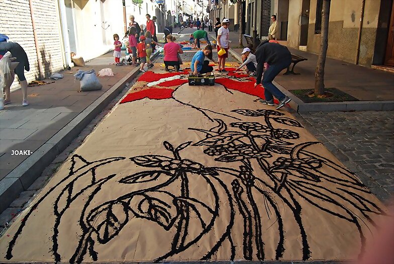 ALFOMBRAS DE FLORES .Caldes de Montbui-