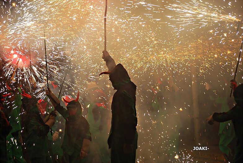 CORREFOC EN SANT FELIU DE LLOBREGAT-Barcelona -