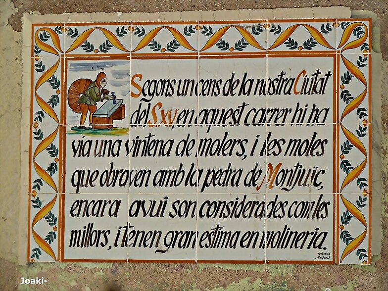 "CARRER DE LES MOLES"Barcelona -