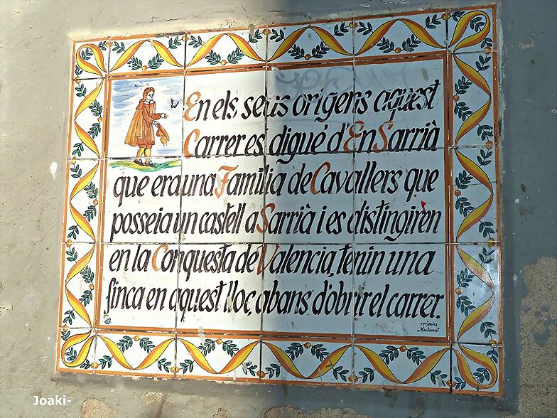 CARRER DE LES MOLES-Barcelona -