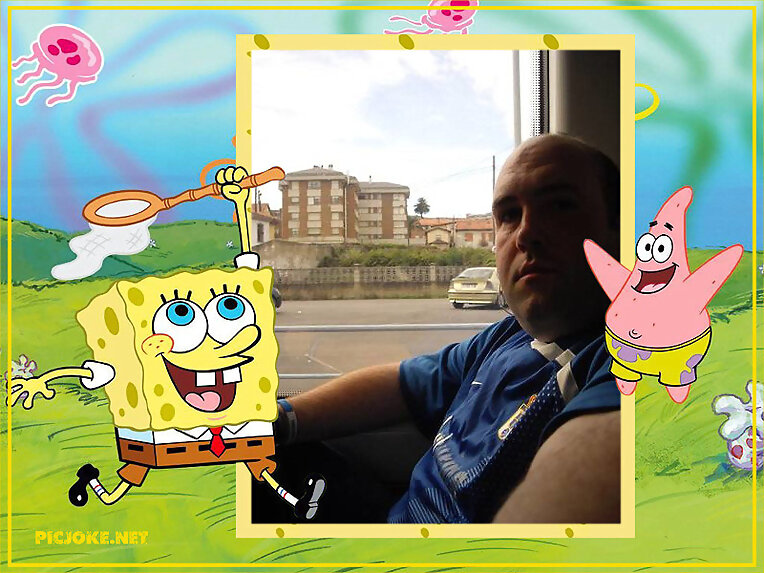 Montaje con Bob Esponja y Calamardo