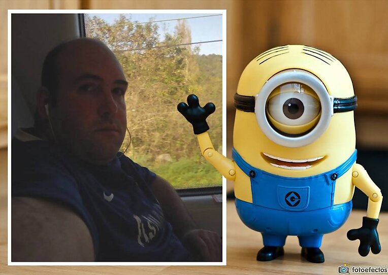Montaje con un minion