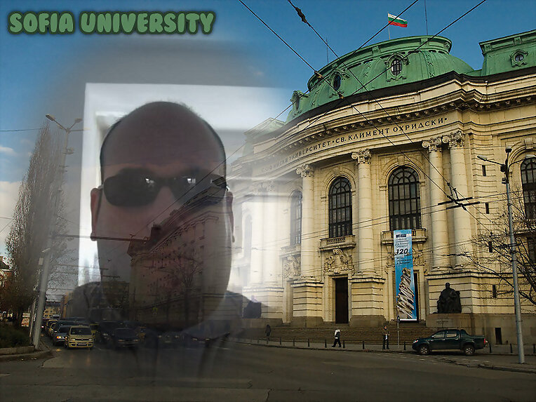 Montaje con la Universidad San Clemente de Ohrid