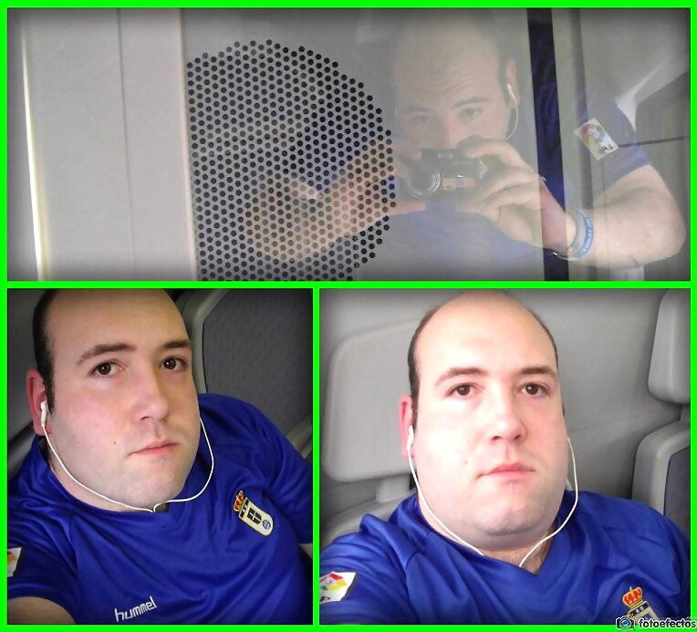 Collage fondo verde