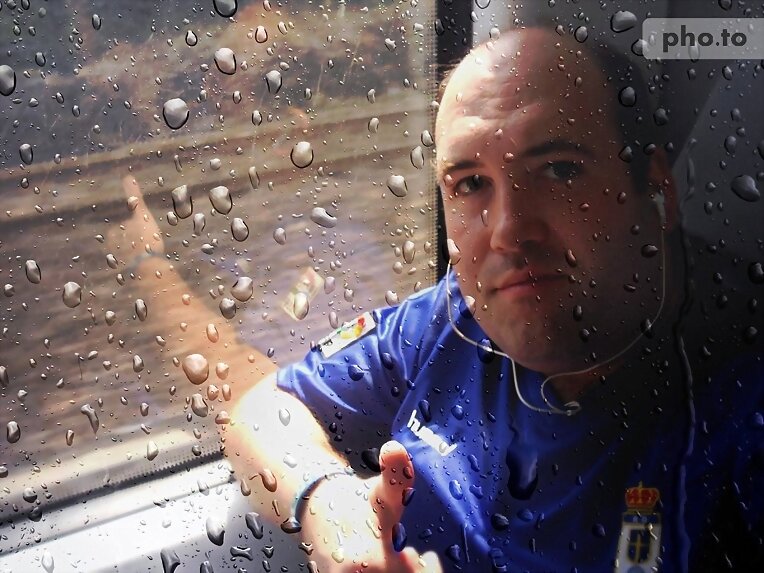 Montaje efecto gotas de lluvia