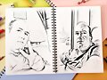 Efecto dibujo en cuaderno // Blanco y negro (XXII)