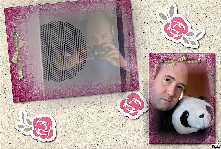 Collage rosa