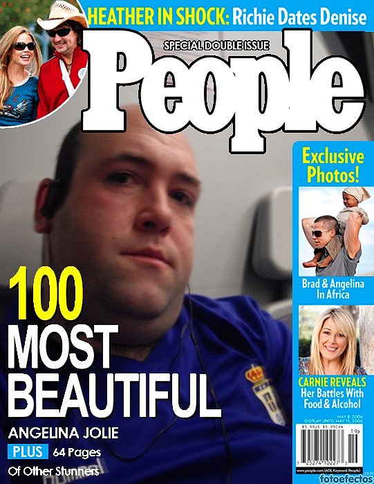 Montaje en la revista People