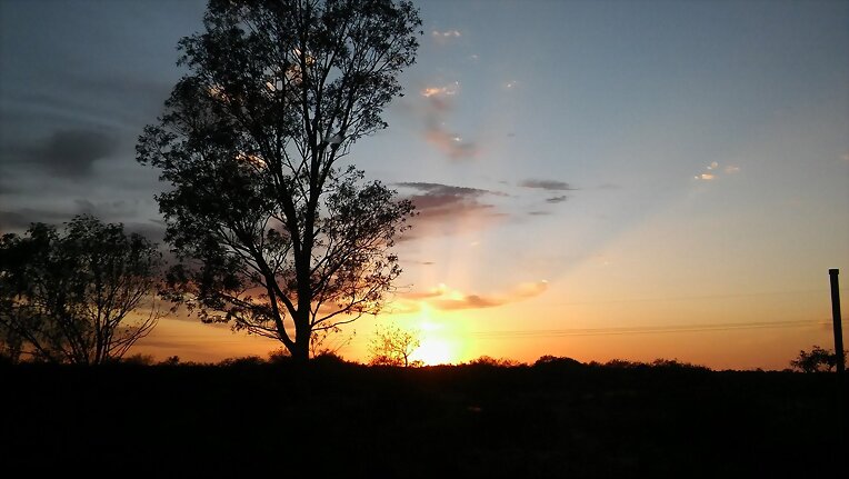 Un amanecer.