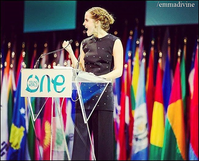 Emma Watson en One Young World Ottawa.