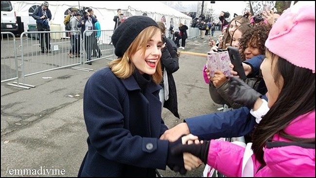 Emma - Marcha de la Mujer en Washington.