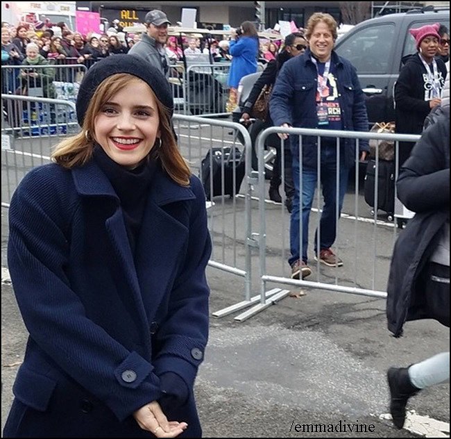 Emma Watson - Marcha de la mujer en Washington.