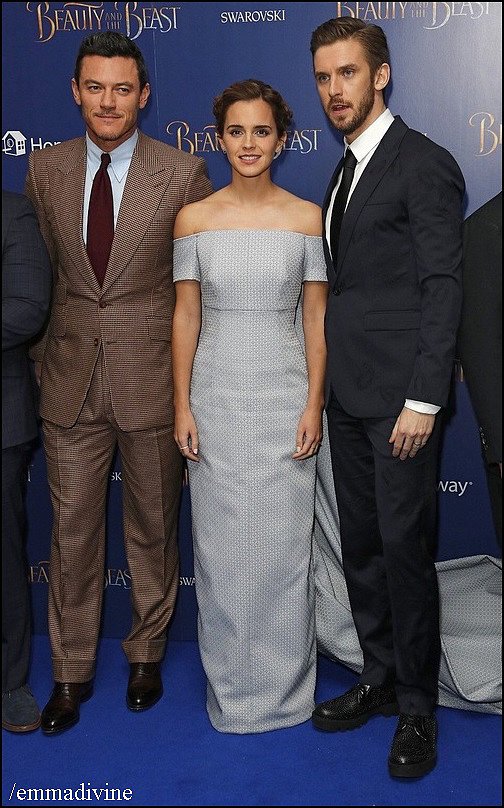 Emma Watson, Dan Stevens y Luke Evans.