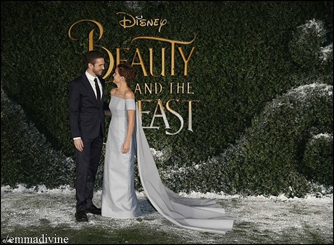 Emma y Dan Stevens - Premiere Bella y Bestia