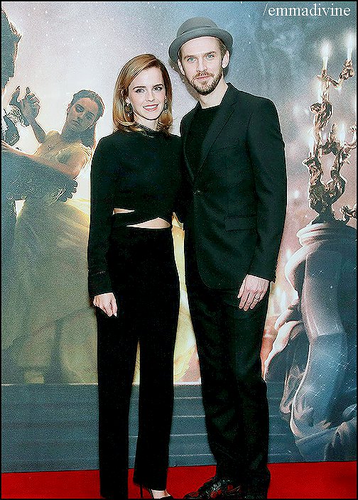 Emma y Dan Stevens - Premiere Bella y Bestia