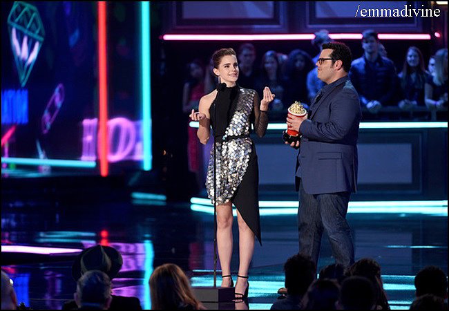 Emma Watson en los MTV AWARDS.