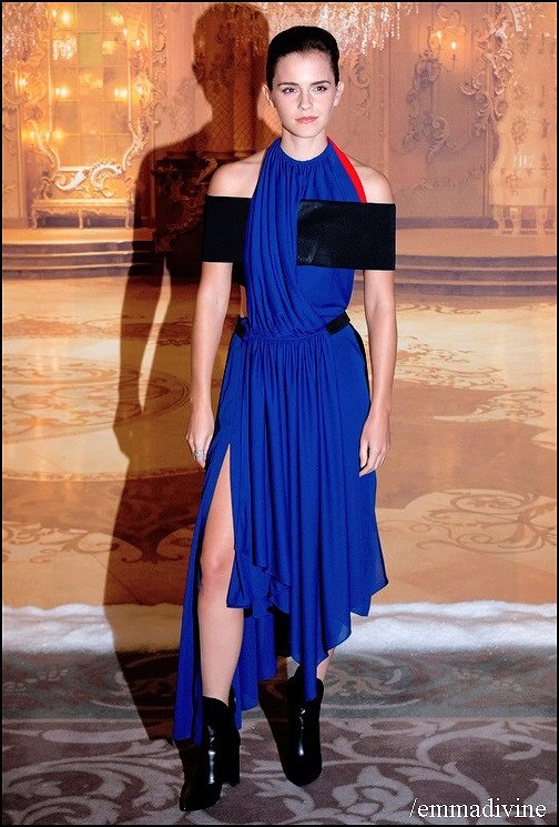 Emma - Premiere de la Bella y la Bestia en Paris