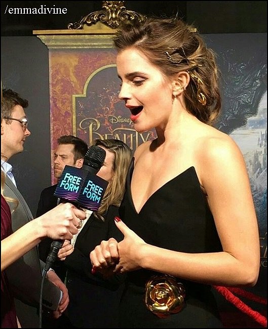 Emma - Premiere de la Bella y la Bestia