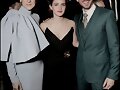 Emma Watson con Dan Stevens y Celine Dion