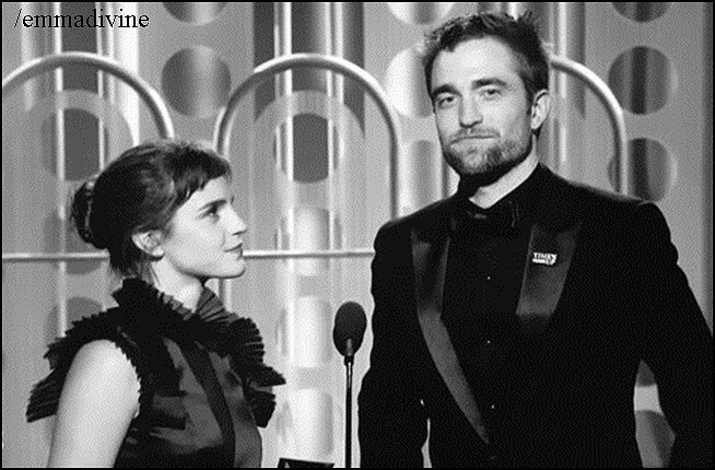 Emma y Robert Pattinson en los Globos de Oro