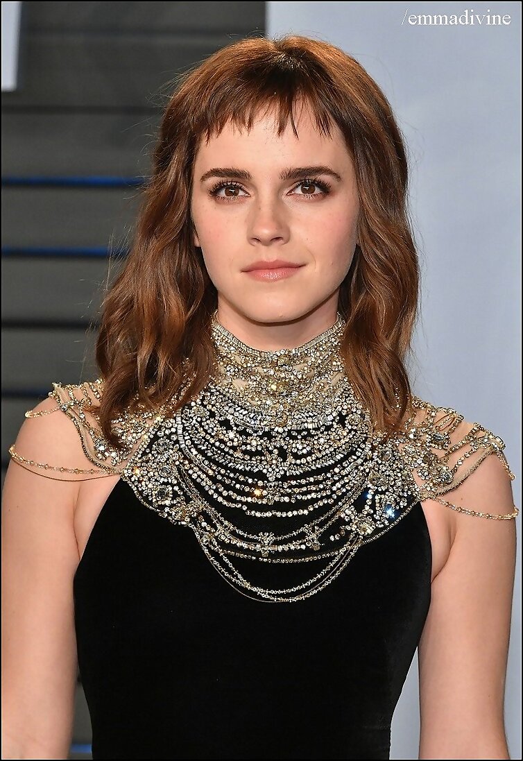 Emma Watson en la fiesta de los Oscars 2018