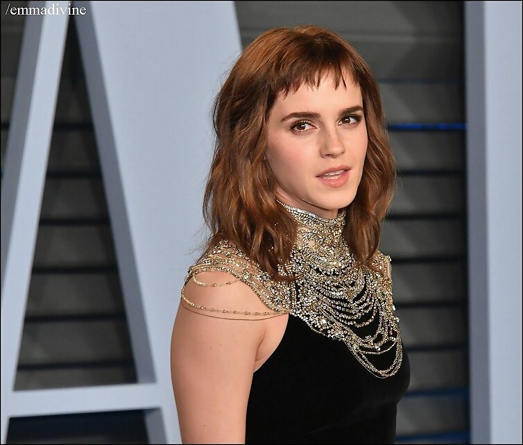 Emma Watson en la fiesta de los Oscars 2018